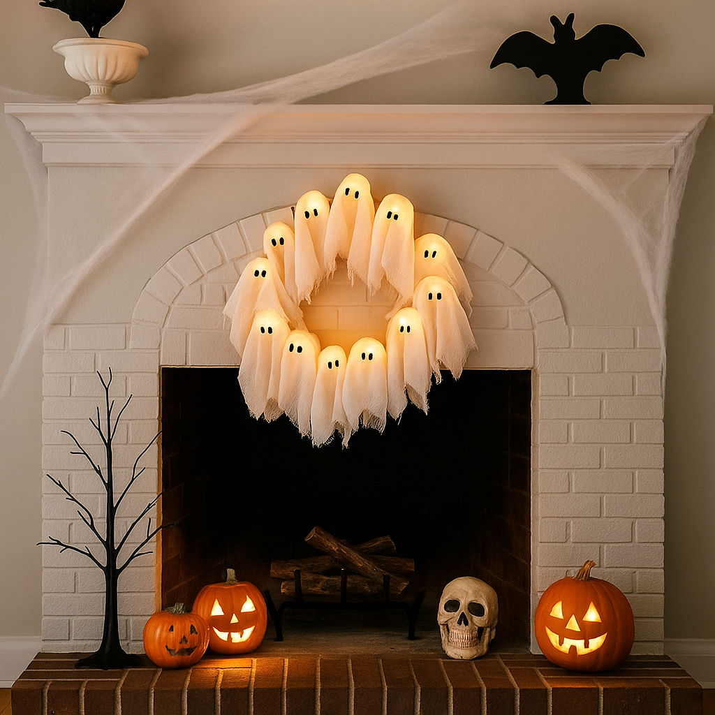 Spooky Halloween Glow Wreath