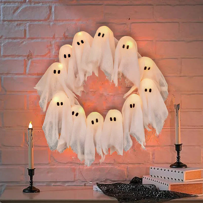 Spooky Halloween Glow Wreath